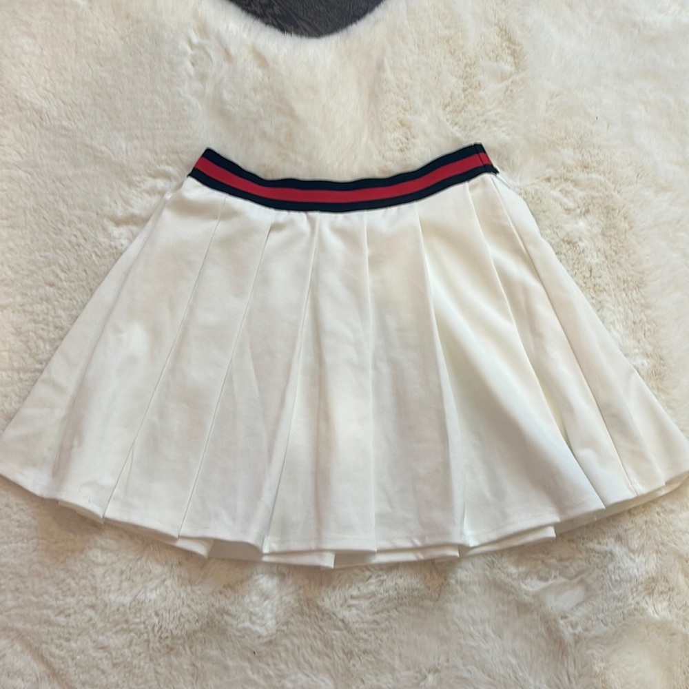 white skirt